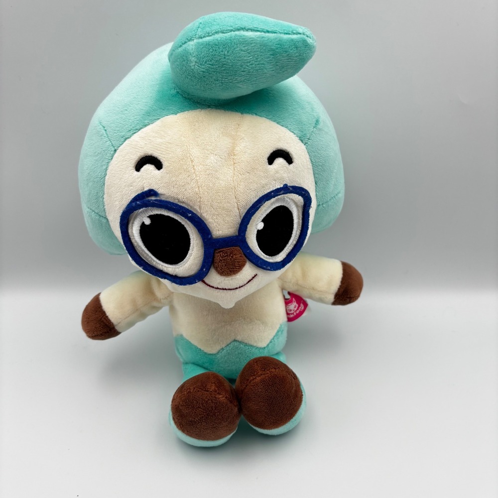 Pinkfong Hogi Plush Stuffed Animal Teal Blue Glasses Baby Shark Friend Toy